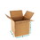 BASCO Cardboard Boxes, 6 Inch x 6 Inch x 6 Inch, Single Wall 32 ECT, Kraft Corrugated, Price/each