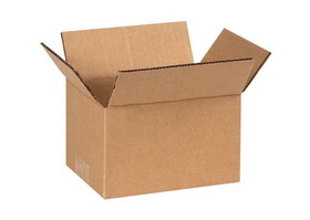 BASCO Cardboard Boxes - 7 Inch x 5 Inch x 4 Inch, Single Wall 32 ECT, Kraft Corrugated