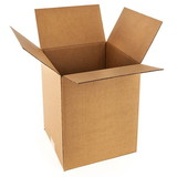 BASCO Cardboard Boxes, 7 x 7 x 12 Inches, Single Wall 32 ECT, Kraft Corrugated