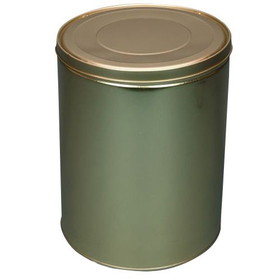 BASCO 30 Lb Industrial Tin Slip Cover Can with Lid
