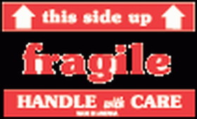 BASCO SCL521 Fragile This Side UP Label