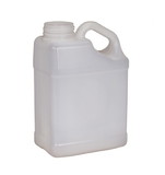 BASCO 4 Liter F-Style Natural Plastic Bottle with Slanted Handle