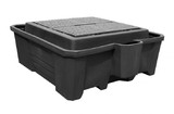 BASCO One-Piece IBC Containment Pallet with Drain