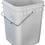 BASCO 4 Gallon Square Plastic Bucket, Open Head, 75 Mil - White, Price/each