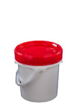 BASCO Life Latch® New Generation 1.25 Gallon Plastic Pail with Red Screw Top Lid