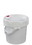 BASCO Life Latch &#174; 3.5 Gallon Plastic Pail with White Screw Top Lid - White, Price/Each