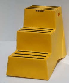 BASCO Industrial Portable Three Step Stool