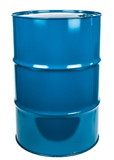 BASCO 55 Gallon Steel Drum, Closed Head, UN Rated, Rust Inhibitor - Blue
