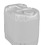 BASCO 5 Gallon Rectangular Plastic Pail, Closed Head, 2 Inch Buttress - Natural, Price/each