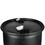 BASCO 30 Gallon Closed Head Plastic Drum, UN Rated, Fittings - Black, Price/each