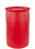 BASCO 30 Gallon Plastic Drum, Closed, UN Rated, Fittings - Red, Price/each