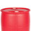 BASCO 55 Gallon Plastic Drum, Closed Head, UN Rated, Fittings - Red, Price/each