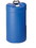 BASCO 15 Gallon Blue Plastic Drum, Closed Head, UN Rated, Handle, Price/each