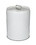 BASCO 20 Liter Steel Pail, Closed Head, Unlined, Flexspout Opening - White, Price/each