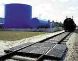 BASCO Ultra TrackPans® for Railcar Spill Containment With Grates