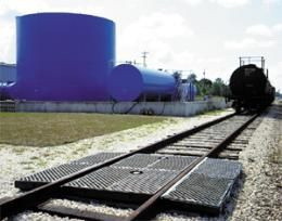 BASCO Ultra TrackPans&#174; for Railcar Spill Containment With Grates