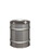 BASCO 10 Gallon Closed Head Stainless Steel Drum, UN Rated, Fittings, Price/each