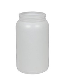 BASCO &#189; Gallon Natural HDPE Wide Mouth Jar