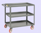 BASCO LITTLE GIANT® Cart With Three 24 x 36 Shelves