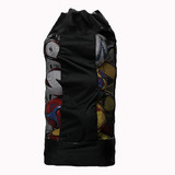 Muka Mesh Ball Bag with Drawstring & Shoulder Strap, Large Mesh Equipment Bag for Holding Soccer Basketball Volleyball