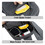 MUKA Customized Sling Bag Shoulder Bag, Black Chest Pack Crossbody Purse, Printed with Logo