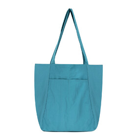 Muka Nylon Tote Bag with Zipper, Large Capacity Shoulder Bag Storage Handbag for Travel Shopping