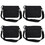 TOPTIE 4 Pack Small Crossbody Bags Purses, Black Tool Pouches Bags with Zipper for Men Women