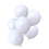 Muka 100 Pack Thickened Latex Balloons 12 Inch, White Round Balloons for Halloween Decoration, Party Accessory