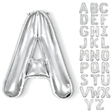 Aspire 16 32 40 inch Letter Balloons, Assorted Sizes Foil Letter Balloons, Reusable A-Z Big Letter Balloons for Birthday Party Baby Shower Graduation Ceremony Wedding Anniversary Decoration