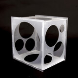 Aspire 11 Holes Plastic Balloon Sizer Box Cube Collapsible Balloon Size Measure Tool for Balloon Arch Decoration