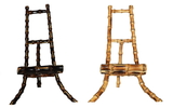 Bamboo54 Bamboo Table Top Root Easels, Nat. Or Burnt