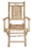 Bamboo54 5108 Bamboo folding chairs with arms, Price/2 pieces