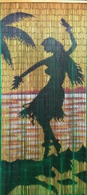 Bamboo54 5291 Hula Girl Silohuette Curtain