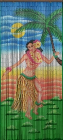 Bamboo54 5292 Dancing Hula Girl Curtain