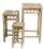 Bamboo54 5457 Bamboo 3 piece square nesting stool