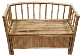 Bamboo54 5836 Bamboo bench with storage