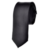 TOPTIE Men's Solid Color Skinny Necktie, 2