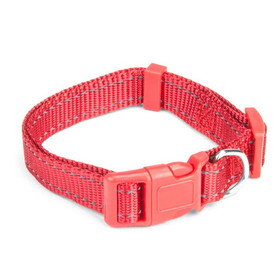 Brybelly Small Red Adjustable Reflective Collar