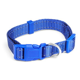 Brybelly Small Blue Adjustable Reflective Collar
