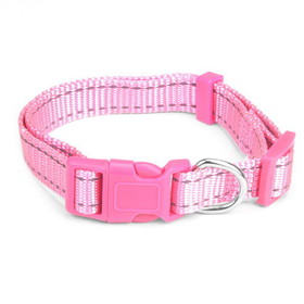 Brybelly Small Pink Adjustable Reflective Collar