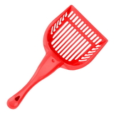 Brybelly Red Cat Litter Scoop with Reinforced Comfort Handle