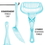 Brybelly Turquoise Cat Litter Scoop with Reinforced Comfort Handle
