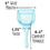 Brybelly Turquoise Cat Litter Scoop with Reinforced Comfort Handle