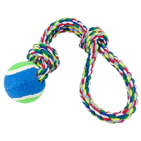 Brybelly Toss'n'Floss Fling Rope with Tennis Ball