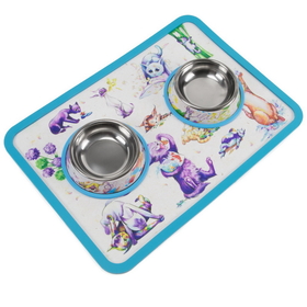 Brybelly Cat-titude Cat Bowls and Mat
