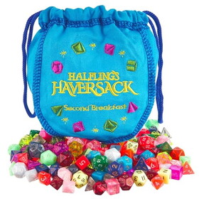 Brybelly Wiz Dice Halfling's Haversack: Second Breakfast - Mini Dice, 20 Polyhedral Dice Sets (140 Pieces)