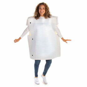 Brybelly Blank Page Paper - Unisex Halloween Costume