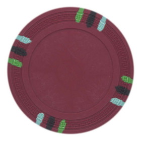 Brybelly CPBL12-25 Blank Claysmith 12 Stripe Poker Chip (25 Pack)