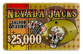 Brybelly 5 of Each Nevada Jack 40 Gram Ceramic Poker Plaques
