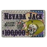 Brybelly CPNJ*5 Nevada Jack 40 Gram Ceramic Poker Plaque (5 Pack)